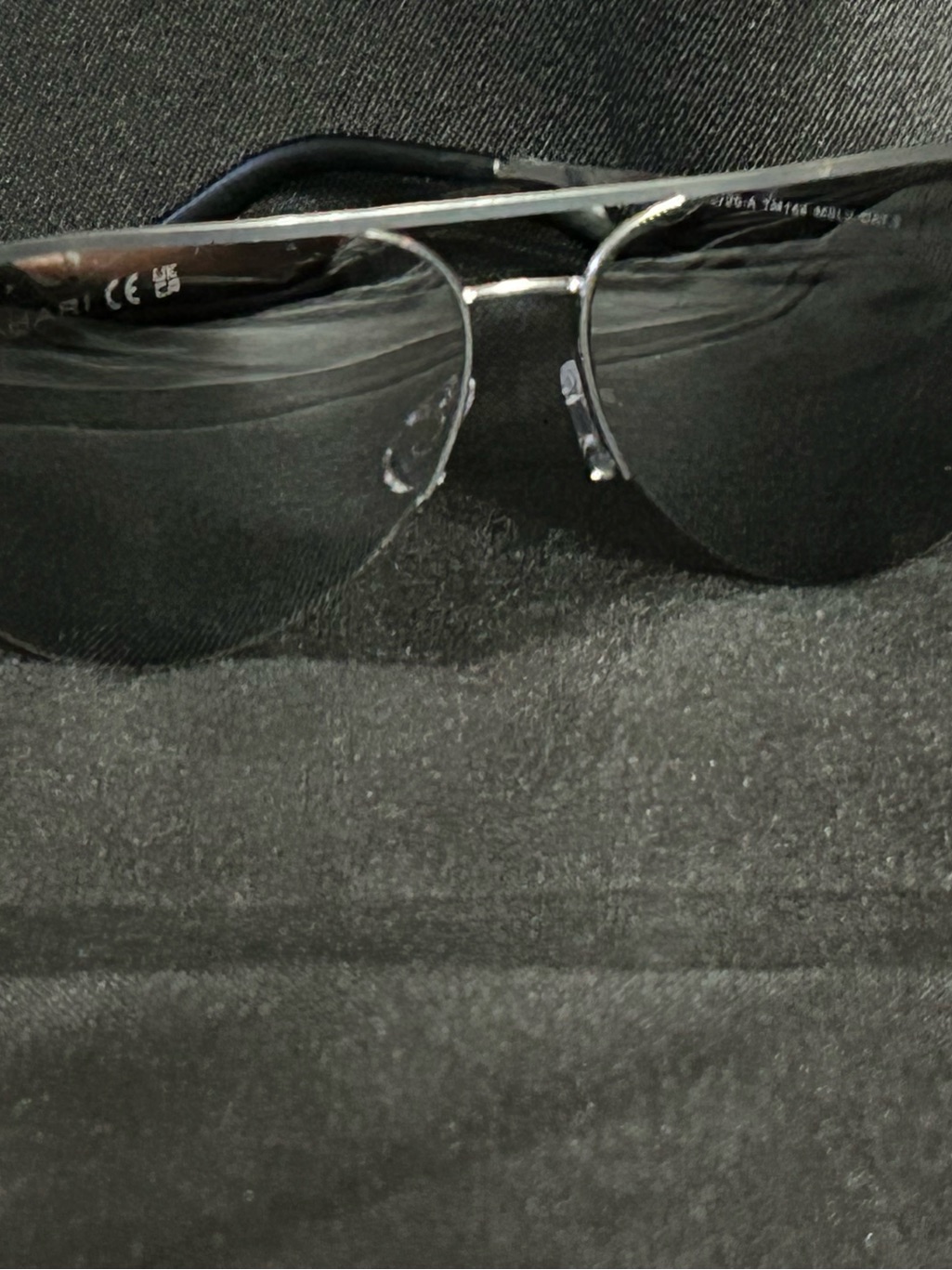 Tahari Silver Aviator Sunglasses Mirrored Lenses